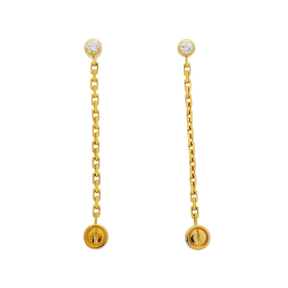 Cartier Love Earrings, 1PD, 18K Yellow Gold, Diamond, Women's
